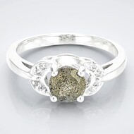 Romanian Spectrolite Silver Ring