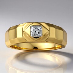 Anello in oro con Diamante IF (D) (Annette)