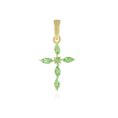 Tsavorit-Silberanhänger
