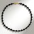 Collier en argent et Obsidienne