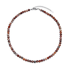 Collana in argento con Agata rossa Gu Jiao