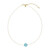 Collar en plata con Larimar
