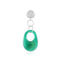 Colgante en plata con Ónix verde