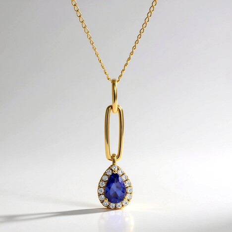 Collana in oro con Tanzanite AAA (CIRARI)