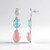 Boucles d'oreilles en argent et Opale rose (de Melo Essence)