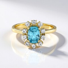 Anello in oro con Zircone Ratanakiri (Adela Gold)