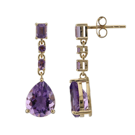 Amethyst-Silberohrringe