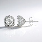 Orecchini in argento con Topazio Bianco (de Melo)