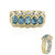 Anillo en plata con Aguamarina (Gems en Vogue)