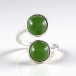 Bague en argent et Jade du Canada
