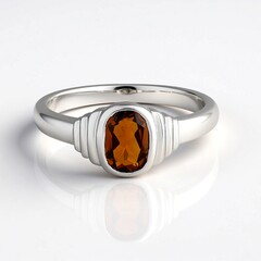 Anello in oro con Tormalina Arancione