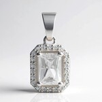 Ciondolo in argento con Danburite