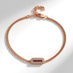 Bracciale in argento con Rodolite (Adela Silber)