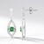 Orecchini in argento con Apatite Verde