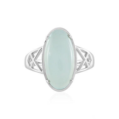 Aqua-Chalzedon-Silberring