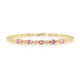 Nigerianischer Pinkfarbener Turmalin-Silberarmband