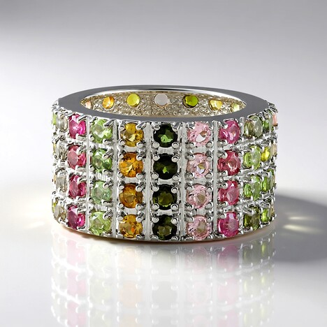 Anello in argento con Tormalina