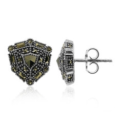 Boucles d'oreilles en argent et Marcassite (Annette classic)