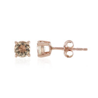 9K Morganite Gold Earrings