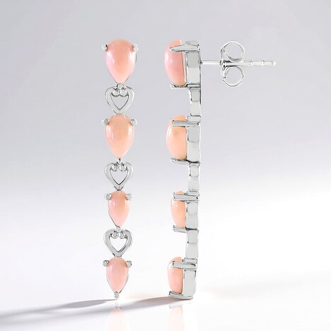 Orecchini in argento con Opale Rosa