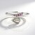 Anello in argento con Labradorite rosa Maniry
