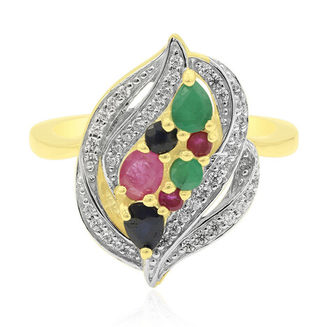 Bague en argent et Rubis du Mozambique