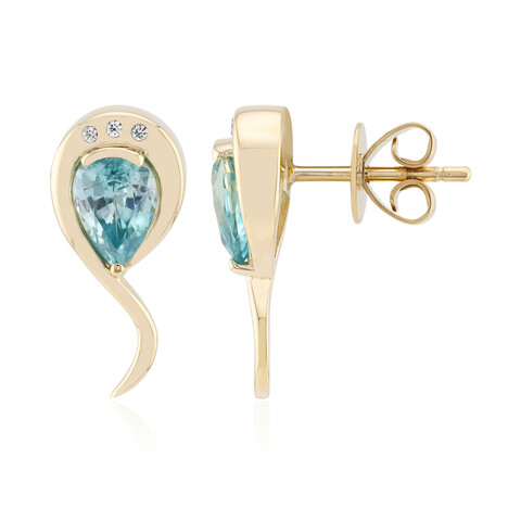 Ratanakiri-Zirkon-Goldohrringe (de Melo Gold)