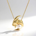 Collana in argento con Perla d'Acqua Dolce Bianca