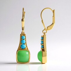 Orecchini in argento con Crisoprasio