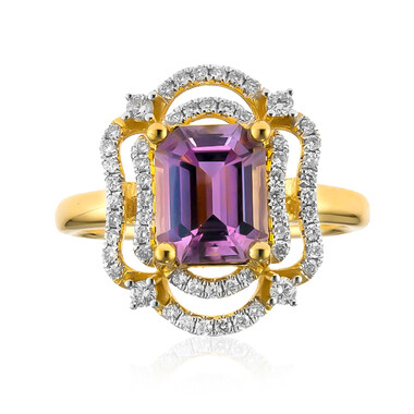 Anello in oro con Diasporo Rosa (AMAYANI)