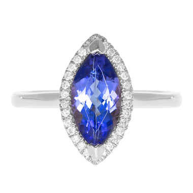 AAA-Tansanit-Goldring (CIRARI)