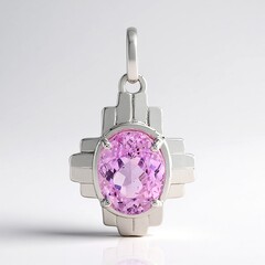 Ciondolo in argento con Kunzite (Pallanova)