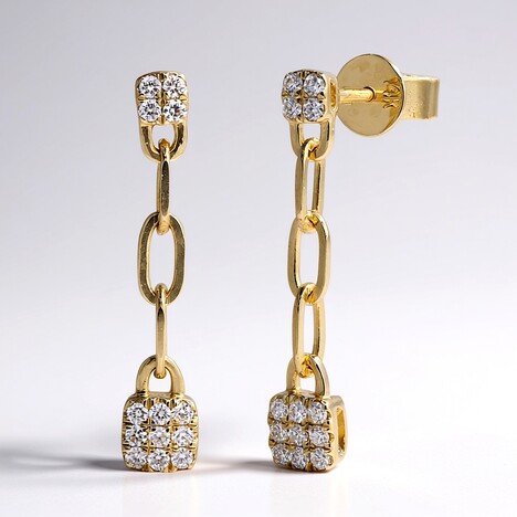 Orecchini in oro con Diamante I1 (H) (CIRARI)