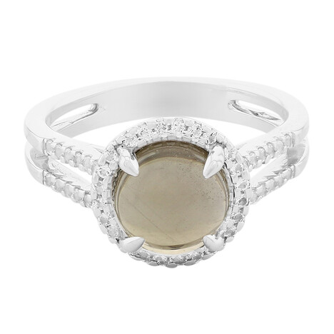 Rauchquarz-Silberring