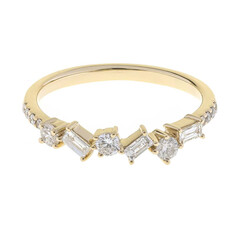 14K SI1 (H) Diamond Gold Ring
