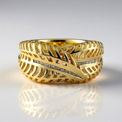 Anello in oro con Diamante I2 (I)