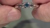 Zilveren ring met een I2 Blauwe Diamant