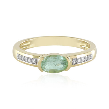 Anillo en oro con Esmeralda de Colombia
