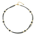 Collana in argento con Ematite Nera