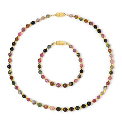 Set en plata con Turmalina