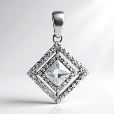 Ciondolo in argento con Zircone