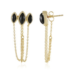 Boucles d'oreilles en argent et Onyx noir