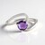 Anello in argento con Ametista Zambiana