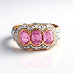 Anello in argento con Kunzite Brasiliana (Gems en Vogue)