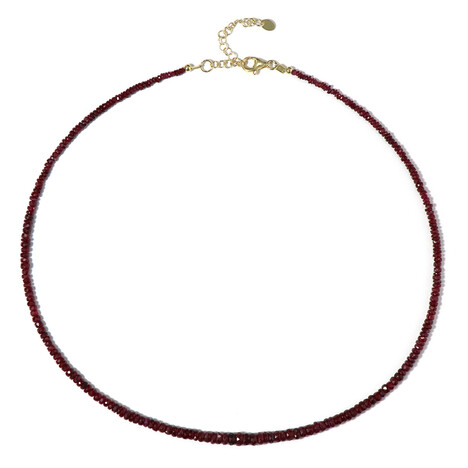 Collier en argent et Rubis de Tanzanie