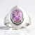 Anello in argento con Kunzite (Pallanova)