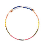 Edelstein-Stahlhalsreif (Riya)