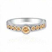Bague en or et Diamant rose de France SI1 d'Argyle  (Annette)