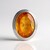 Ciondolo in argento con Quarzo Arancione (MONOSONO COLLECTION)