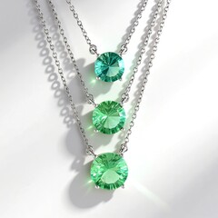 Collana in argento con Fluorite Verde